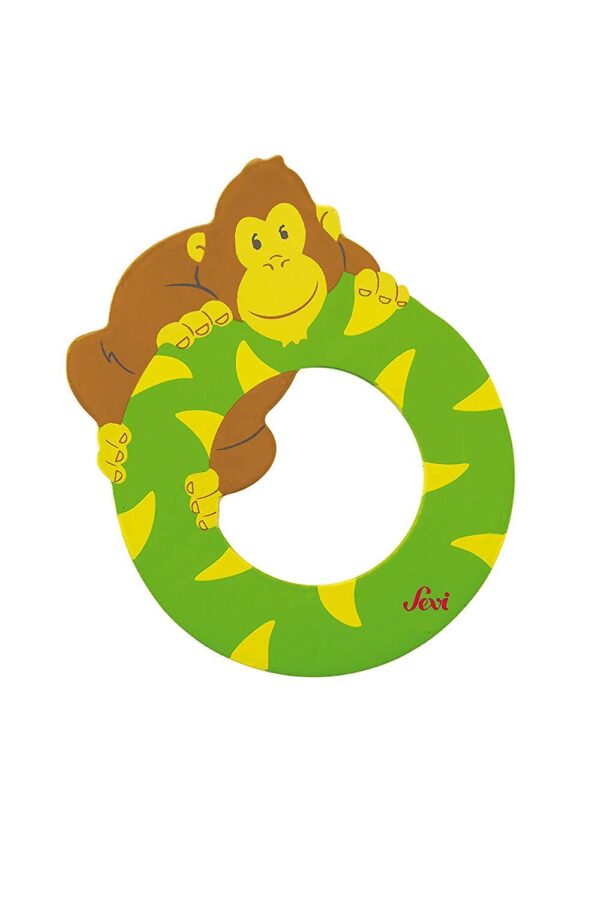 Trudi Sevi 81615 - Letteraa O Orangutan In Legno Verde 7,5 Cm Decorazione