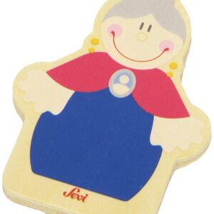 Trudi Sevi 82579 - Tesserina Nonna in legno 8,5 cm Decorazione (Giocattolo)