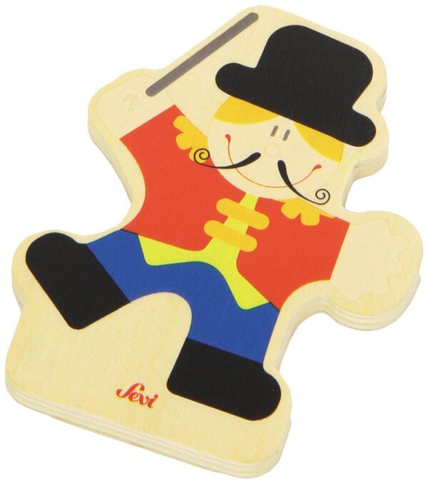 Trudi Sevi 82582 - Tesserina Domatore in legno 8,5 cm Decorazione (Giocattolo)