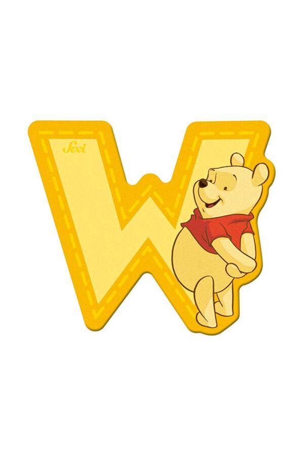 Trudi Sevi 82781 - Winnie The Pooh Lettera W Adesiva 7 Cm