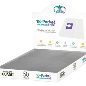 Ultimate Guard 18-Pocket Pages Side-Loading Grey (50) Ultimate Guard