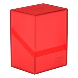 Ultimate Guard Boulder Deck Case 80+ Standard Size Ruby Ultimate Guard