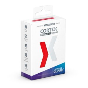 Ultimate Guard Cortex Sleeves Standard Size Matte Red (100) Ultimate Guard