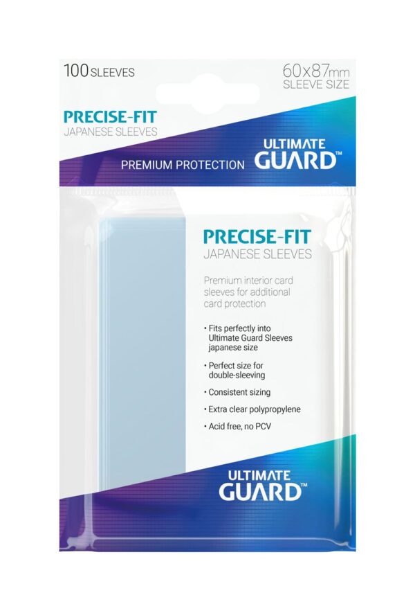 Ultimate Guard Precise-Fit Sleeves Japanese Size Transparent (100) Ultimate Guard