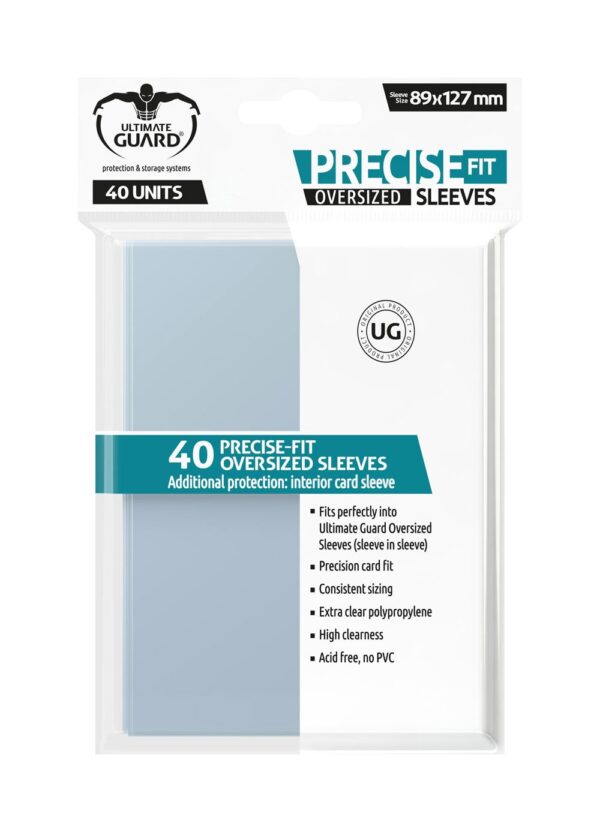 Ultimate Guard Precise-Fit Sleeves Oversized Transparent (40) Ultimate Guard