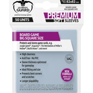 Ultimate Guard Premium Soft Sleeves For Gioco Da Tavolo Cards Big Square (50) Ultimate Guard