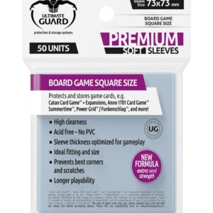 Ultimate Guard Premium Soft Sleeves For Gioco Da Tavolo Cards Square (50) Ultimate Guard