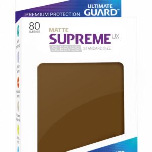 Ultimate Guard Supreme UX Sleeves Standard Size Matte Brown (80) Ultimate Guard