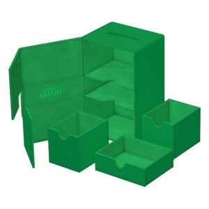 Ultimate Guard Twin Flip`n`Tray 160+ XenoSkin Monocolor Green Ultimate Guard