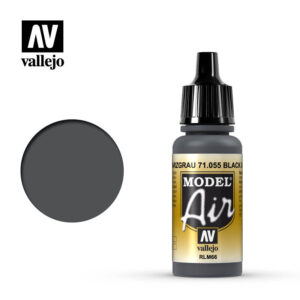 VALLEJO MODEL AIR BLACK GREY RLM66 71055 COLORI VALLEJO