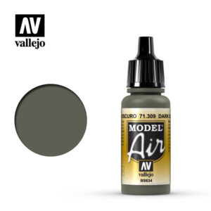 VALLEJO MODEL AIR DARK SLATE GREY 71309 COLORI VALLEJO
