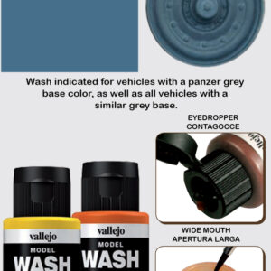 VALLEJO MODEL WASH BLUE GREY 76524 COLORI VALLEJO