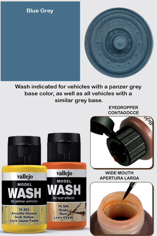 VALLEJO MODEL WASH BLUE GREY 76524 COLORI VALLEJO