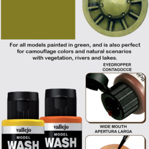 VALLEJO MODEL WASH DARK GREEN 76512 COLORI VALLEJO
