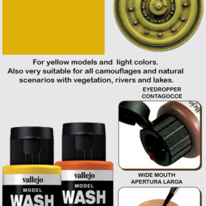 VALLEJO MODEL WASH DARK YELLOW 76503 COLORI VALLEJO