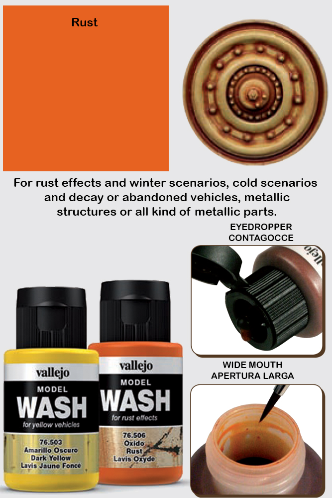 VALLEJO MODEL WASH RUST 76506 COLORI VALLEJO