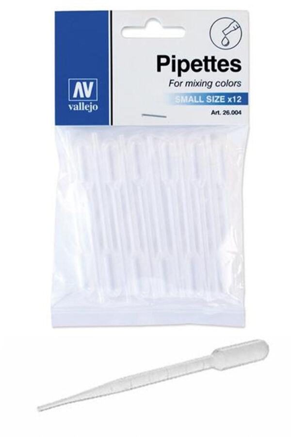 VALLEJO PIPETTES 1 ml SET di 12 ACCESSORI PER MODELLISMO VALLEJO