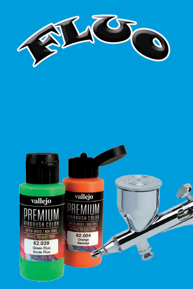 VALLEJO PREMIUM AIRBRUSH BLUE FLUO 62038 COLORI VALLEJO