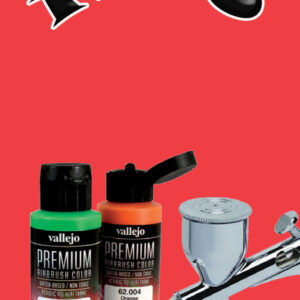 VALLEJO PREMIUM AIRBRUSH SCARLET FLUO 62034 COLORI VALLEJO