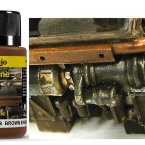 VALLEJO WEATHERING BROWN ENGINE SOOT 40ML 73818 COLORI VALLEJO