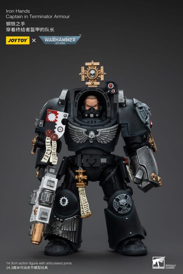 Warhammer 40k Action Figura 1/18 Iron Hands Captain In Terminator Armour 14 Cm Joy Toy (cn)