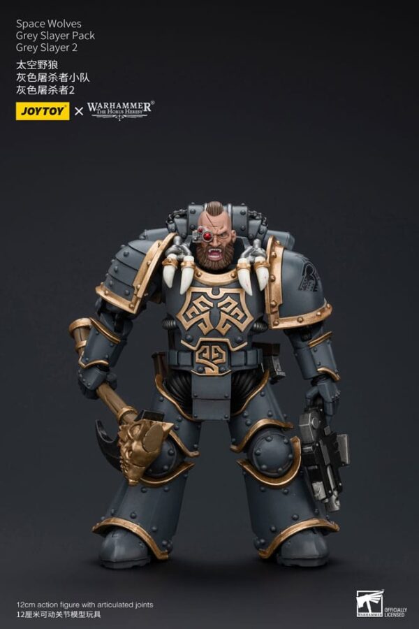 Warhammer The Horus Heresy Action Figura 1/18 Space Wolves Grey Slayer Pack Grey Slayer 2 12 Cm Joy Toy (cn)