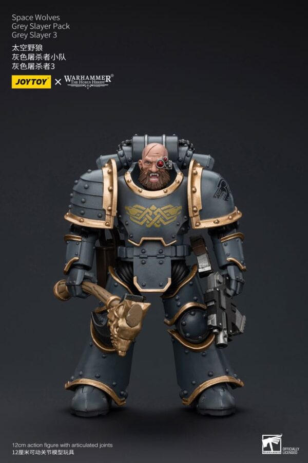 Warhammer The Horus Heresy Action Figura 1/18 Space Wolves Grey Slayer Pack Grey Slayer 3 12 Cm Joy Toy (cn)