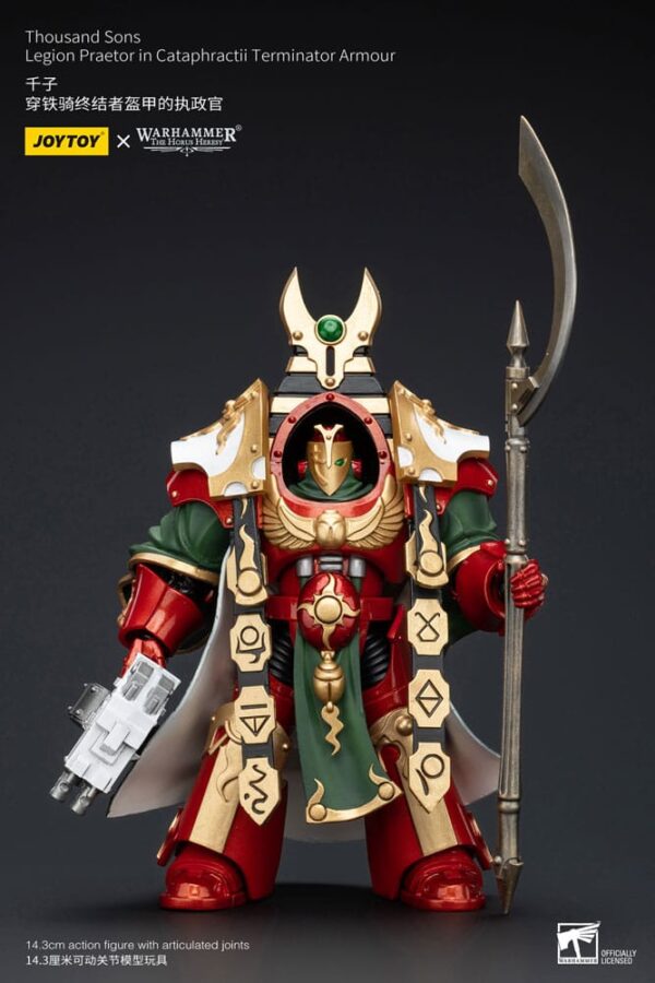 Warhammer The Horus Heresy Action Figura 1/18 Thousand Sons Legion Praetor In Cataphractii Terminator Armour 12 Cm Joy Toy (cn)