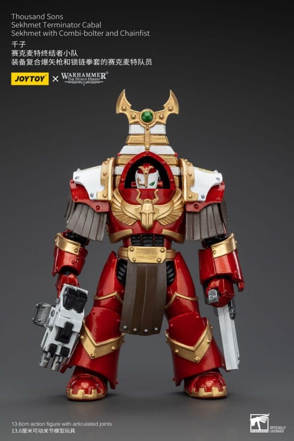 Warhammer The Horus Heresy Action Figura 1/18 Thousand Sons Sekhmet Terminator Cabal Sekhmet Con Combi-bolter E Chainfist 14