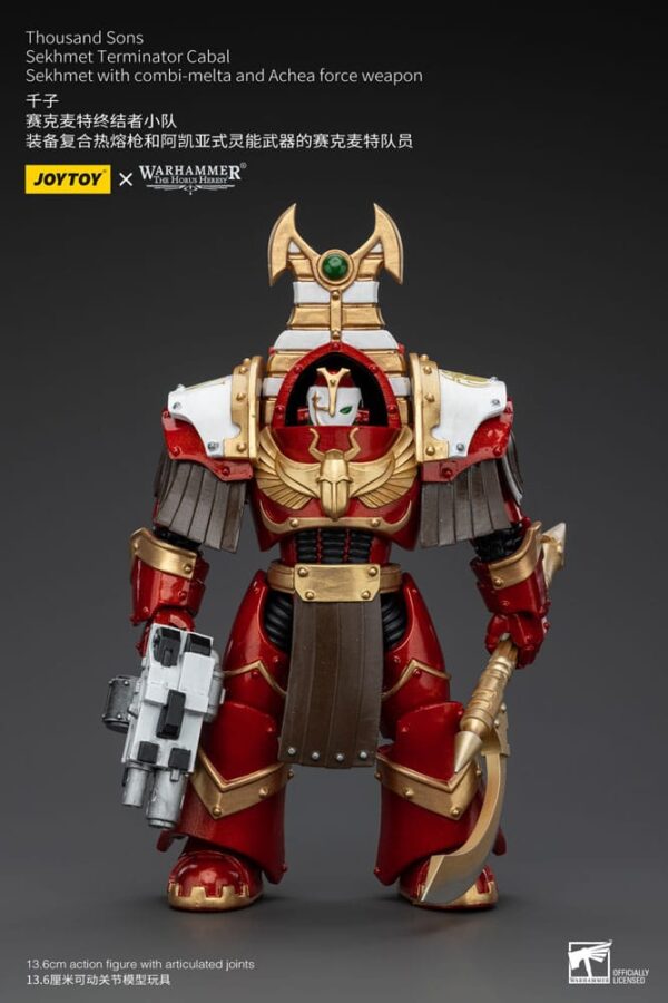 Warhammer The Horus Heresy Action Figura 1/18 Thousand Sons Sekhmet Terminator Cabal Sekhmet Con Combi-melta E Achea Force