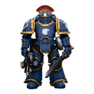 Warhammer The Horus Heresy Action Figura 1/18 Ultramarines Legion Mkiii Tactical Squad Sergeant Con Power Sword 20 Cm Joy Toy