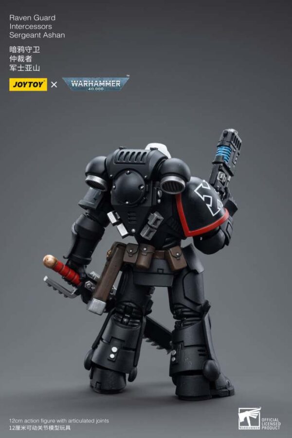 Wh40k Raven Guard Intercess Serg Ashan Action Figura Joy Toy