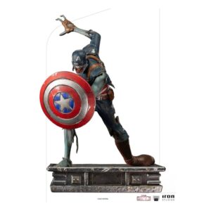 What If... Art Scale Statua 1/10 Captain America Zombie 22 Cm Iron Studios