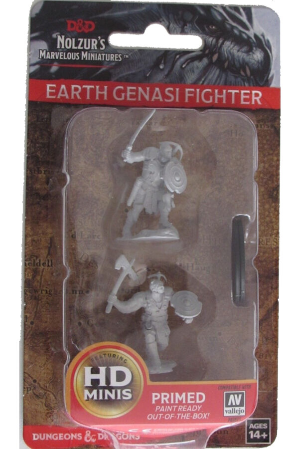 Wizkids D&d Nolzur Mum Earth Genasi Male Fighter Gioco Di Ruolo