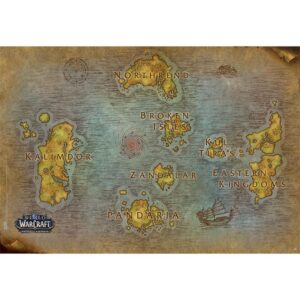 World Of Warcraft - Poster "map" (91.5x61)