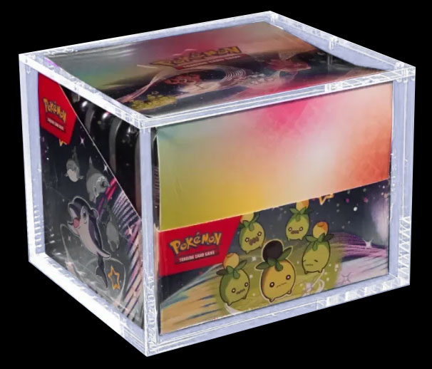 ACRYLIC BOX PROTEZIONE POKEMON MINI TIN (10 PEZZI) CUSTODIE/PROTEZIONE - CARTE DA GIOCO/COLLEZIONE