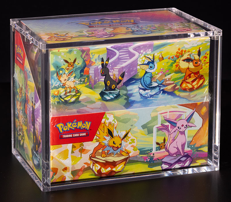 ACRYLIC BOX PROTEZIONE POKEMON MINI TIN (8 PEZZI) CUSTODIE/PROTEZIONE - CARTE DA GIOCO/COLLEZIONE