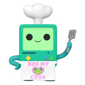 Adventure Time Pop! Animation Vinile Figura Bmo Kiss My Cook 9 Cm Funko