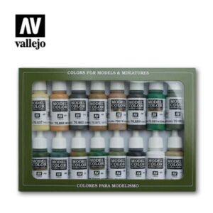ALLIED FORCES WWII (16) COLOR SET 70109 Colori Vallejo