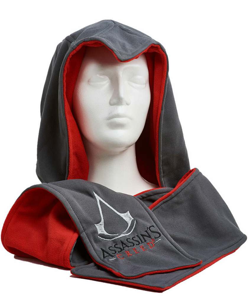 Assassin Creed Felpa Con Cappuccio Con Sciarpa Sciarpa Glp