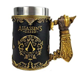 ASSASSIN'S CREED THRG AGES BLACK GLD TNK Accessori Nemesis Now