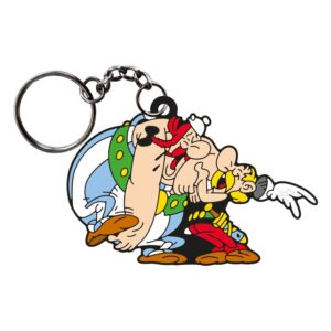 Asterix Portachiavi Asterix & Obelix Laughing 9 Cm Plastoy