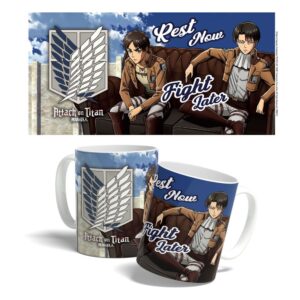 Attack On Titan Tazza Rest Now, Fight Later 325 Ml Popbuddies