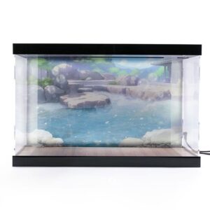 Azur Lane Acrylic Display Case Con Lighting For Figura Kashino Hot Springs Relaxation Mimeyoi