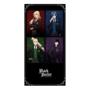 Black Butler: Public School Arc Asciugamano The Prefect Four / P4 150 X 75 Cm Sakami Merchandise