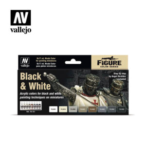 Black E White (8) Color Set 70151 Colori Vallejo