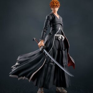 Bleach S.h. Figuarts Action Figura Ichigo Kurosaki Getsugatensho 16 Cm Bandai Tamashii Nations