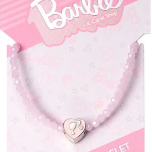 BRACCIALETTO BARBIE PERLE ROSA E CUORE BARBIE - ACCESSORI