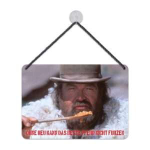Bud Spencer Tin Sign Bohnen 16,5 X 11,5 Cm Blechwaren Fabrik Braunschweig