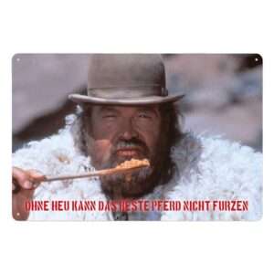 Bud Spencer Tin Sign Bohnen 20 X 30 Cm Blechwaren Fabrik Braunschweig